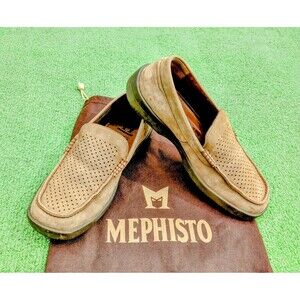 Mephisto Algoras Gray Suede Cool Vented Slip-On Moccasins US 7/6.5EUR Shoes EUC